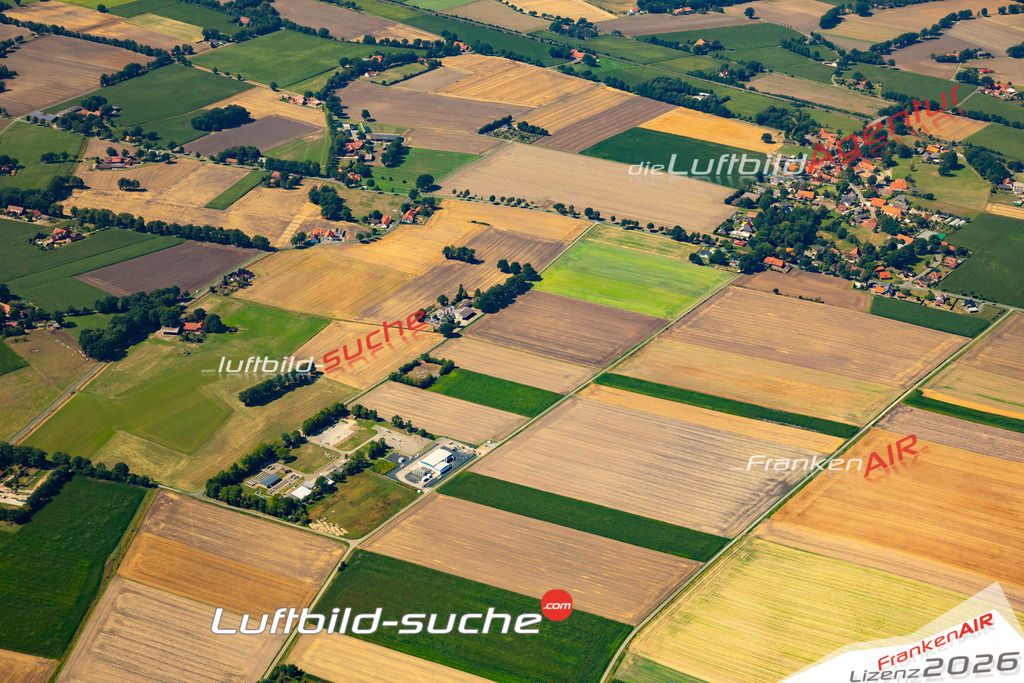 Die Luftaufnahme Drohne - Stemwede wurde 2022 vom Flugzeug aus (keine Drohne) erstellt. Hohe Auflösung -für große Poster und Wandbilder geeignet - Garantiert!