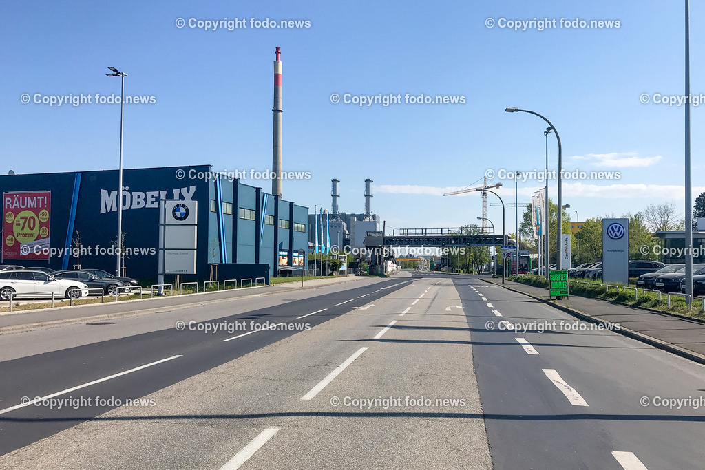 Corona_ 5 Jahre Covid Lockdown_ 15.03.2025-59 | 15.03.2025, Linz, AUT, Corona, 5 Jahre Covid Lockdown, im Bild Stadtansichten, Themenbild, leere Strassen, Menschenleer, keine Menschen oder Autos unterwegs, Industriezeile, Hafenstrasse