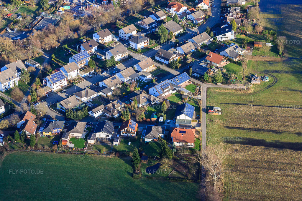 Luftbild: Albert-Detzel-Straße in Herxheim bei Landau im Bundesland Rheinland-Pfalz in Deutschland. Foto: IMG_37140.jpg vom 22.01.2011 durch Werner Riehm/FLY-FOTO.de