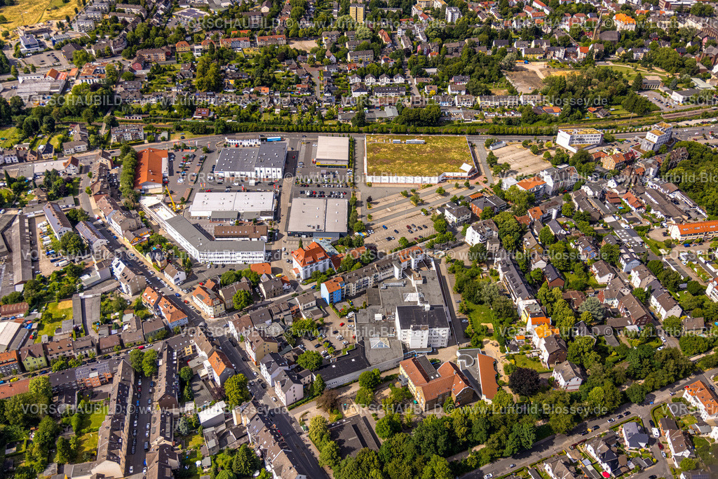 Witten230701129 | Luftbild, Ehem. real Gelände, Westfalenstraße, Stadt Witten - Technisches Rathaus, Annenstraße, Wickmanngelände Baustelle, Annen, Witten, Ruhrgebiet, Nordrhein-Westfalen, Deutschland