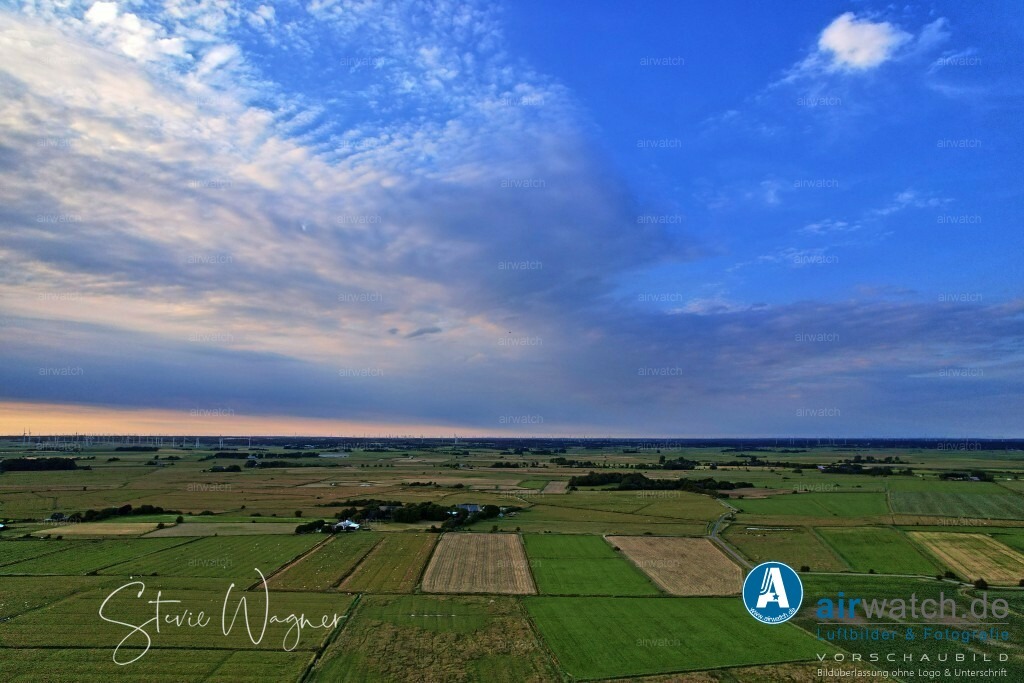 Luftbilder Hattstedtermarsch | Luftbilder, Nordsee, Nordfriesland, Hattstedtermarsch, Herstum, Herrweg