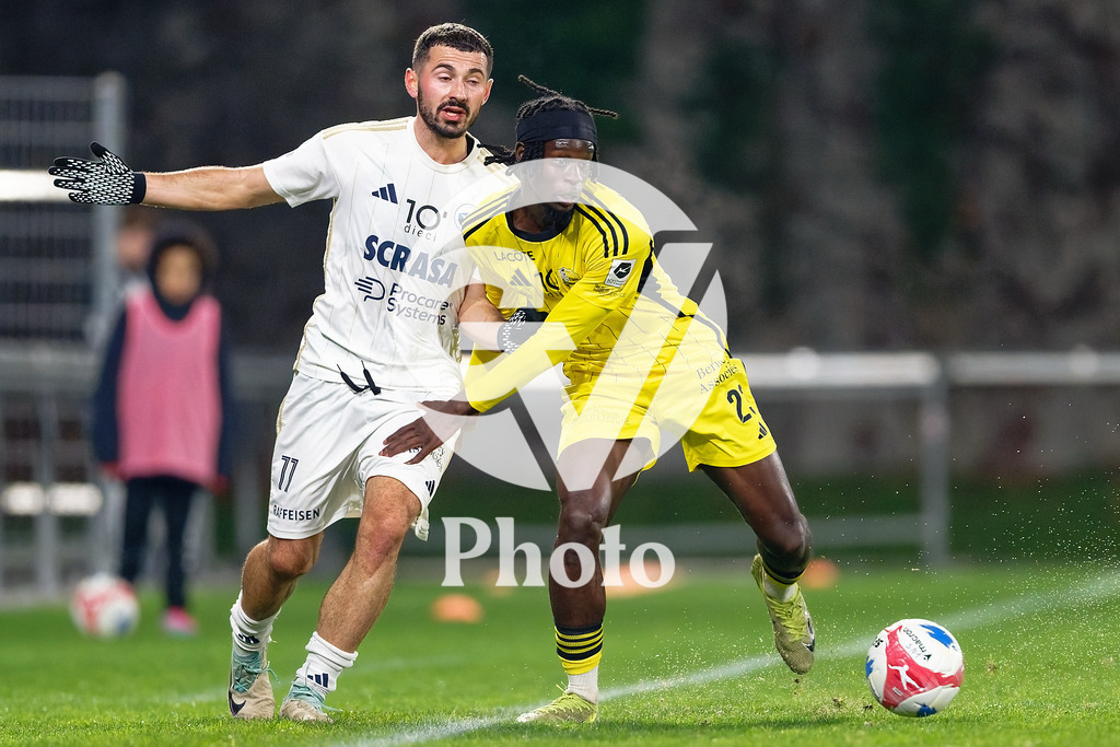 dieci Challenge League - FC Stade Nyonnais v Etoile Carouge FC |  during the dieci Challenge League match between FC Stade Nyonnais and Etoile Carouge FC at Centre sportif de Colovray in Nyon, Switzerland