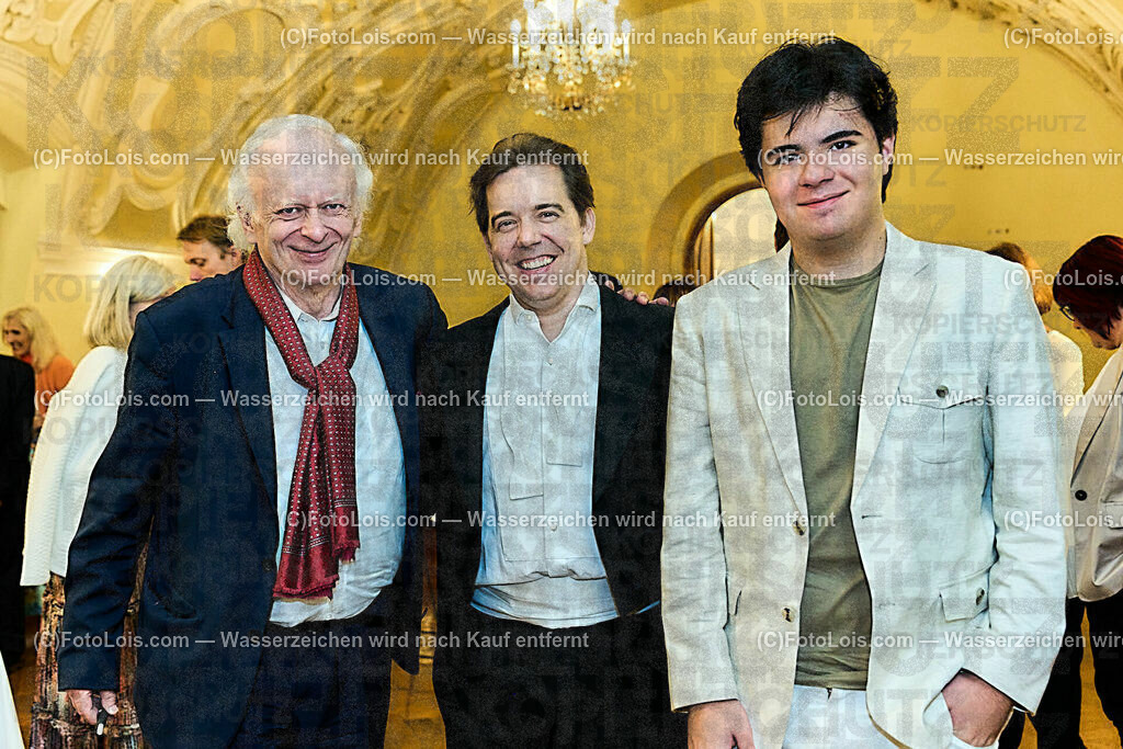 ALP0693_XXXIX_Chopin-Festival_Olejniczak-Wunder-Roham | (C)FotoLois.com, Alois Spandl, XXXIX. internationales CHOPIN-Festival in der Kartause Gaming, nach dem Eröffnungskonzert im Prälatensaal, Fr 4. August 2023.