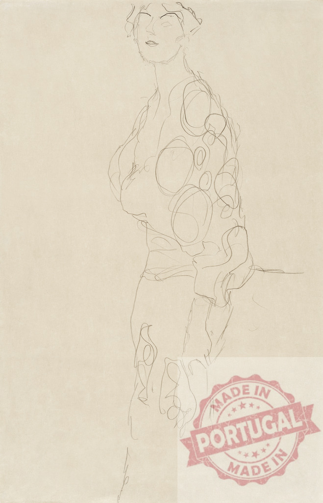Standing Woman (ca. 1910) by Gustav Klimt. Original from The National Gallery of Art. Digitally enhanced by rawpixel. | Standing Woman (ca. 1910) by Gustav Klimt. Original from The National Gallery of Art. Digitally enhanced by rawpixel. - Realisiert mit Pictrs.com