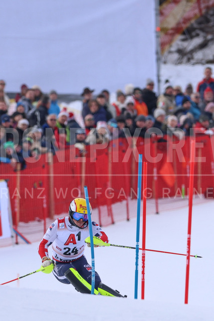Audi FIS Ski World Cup: Men’s Slalom – Hahnenkamm Race, Kitzbuehel | Kitzbuehel, Austria, 25.Jan.26 - Alpine Skiing - FIS World Cup, Hahnenkamm Race, Slalom, men. The image shows TAYLOR Laurie (GBR, Head).