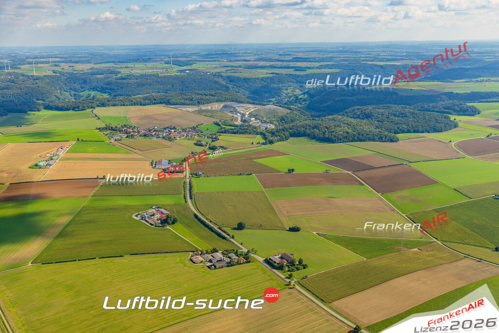 Rüblingen Kupferzell Bild- Das Luftbild wurde 2025 vom UL-Flugzeug heraus erstellt ( keine Drohne ) - Hochauflösende Luftaufnahme -Nicht vergleichbar mit Google Maps oder Satelittenbilder- Die Geschenkidee !Mit Lizenz und Bildrechte bestellbar