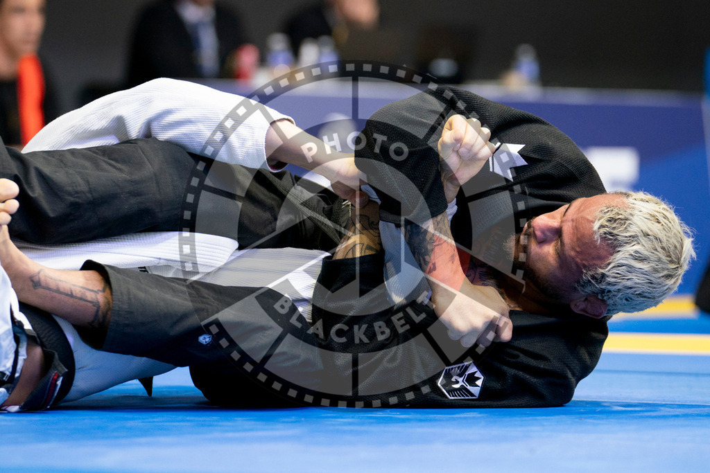 20240124PBB03026 | Fighters compete during the second day of the IBJJF European Championship in Paris, France, on January 24, 2024.