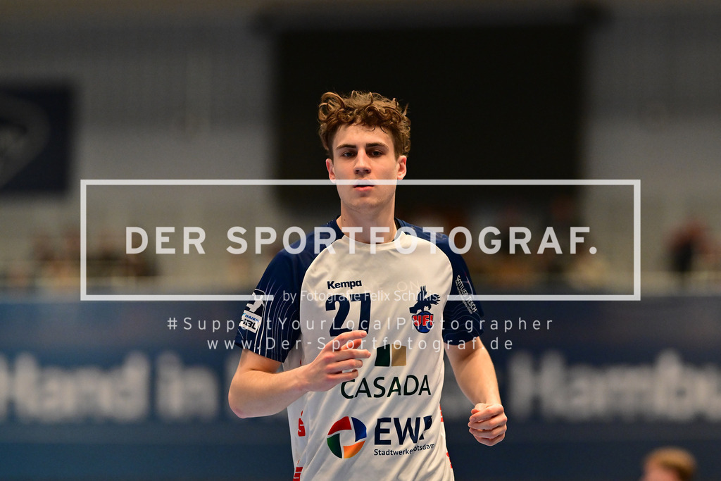 Handball I Herren I Saison 2024-2025 I Bundesliga I 25. Spieltag I HSV Hamburg - 1. VfL Potsdam I 03.04.2025 I 41569 | Der Sportfotograf. - Realized with Pictrs.com
