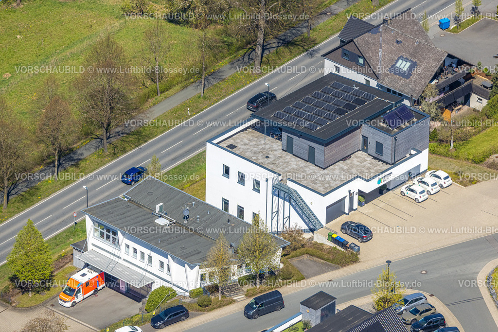 Eslohe260403695 | Luftbild, Therapiezentrum Eslohe und Rettungswache an der Brauckstraße, Eslohe, Sauerland, Nordrhein-Westfalen, Deutschland