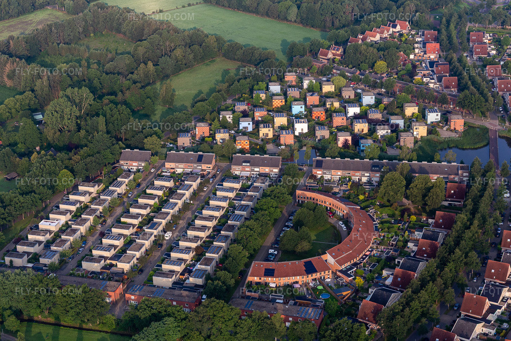 Aerial view: View of the town in Enschede in the state Overijssel, Netherlands.Photo: IMG_008187.jpg taken on 07/18/2020 by Werner Riehm/FLY-FOTO.comResolution of the original: 5472 x 3648 px