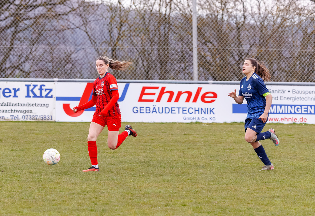 HÄRFCH_260404_3-45 | FC Härtsfeld 03 vs. 1.FC Heidenheim 1846 II, Fußball, Frauen, Bezirksliga, 2025/2026, 11. Spieltag, 04.04.2026 in Dunstelkingen (Foto: Michael Bulling) - Realisiert mit Pictrs.com