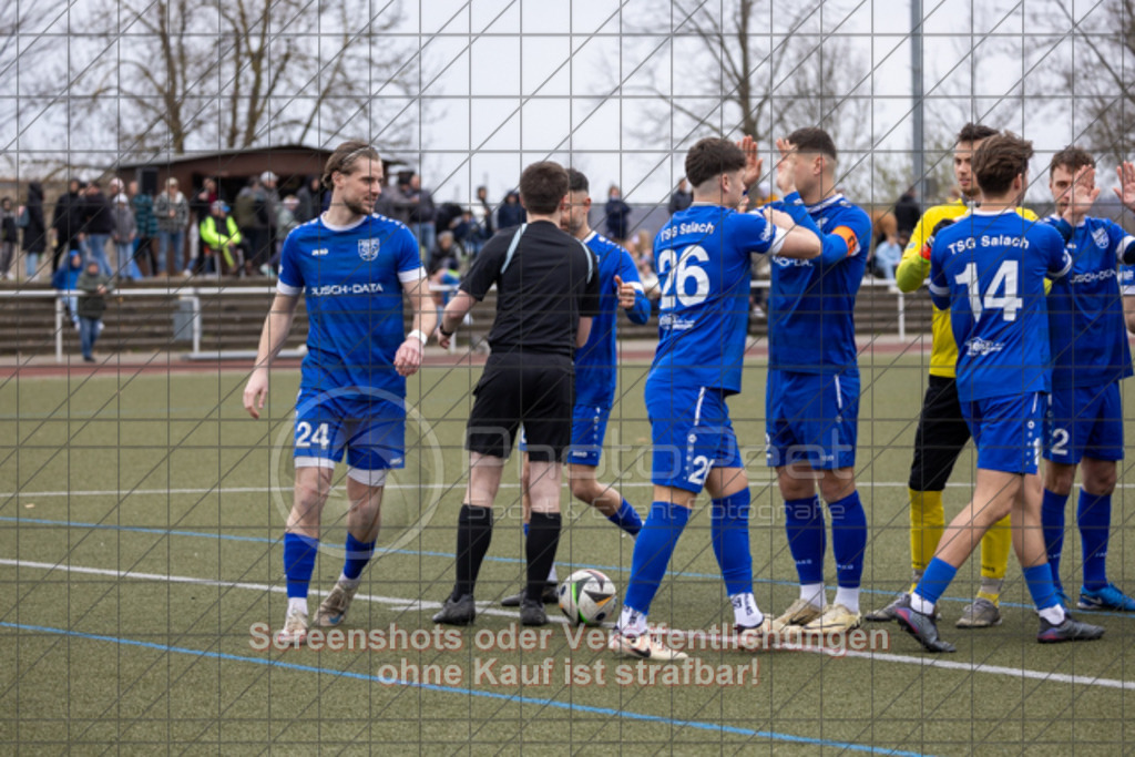 20250330_153159_0075 | #,TSG Salach (blau) vs. SC Geislingen II (weiß/grau), Fußball, Bezirksliga - Bezirk Neckar/Fils, 20. Spieltag, Saison 2024/2025, Kunstrasensportplatz, Staufenecker Str. 41, 73084 Salach, 30.03.2025 - 15:30 Uhr,Foto: PhotoPeet-Sportfotografie/Peter Harich