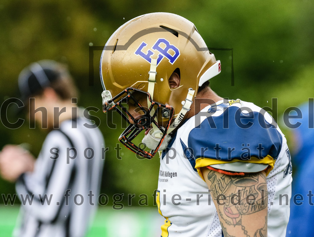 2022-05-29_092_Erding_Bulls_gegen_Nuernberg_Rams | Erding, Deutschland, 29.05.2022:
Fußball, Regionalliga 2022, 5. Spieltag, Erding Bulls gegen Nürnberg Rams, Endergebnis: 10:16

Foto: Christian Riedel / fotografie-riedel.net