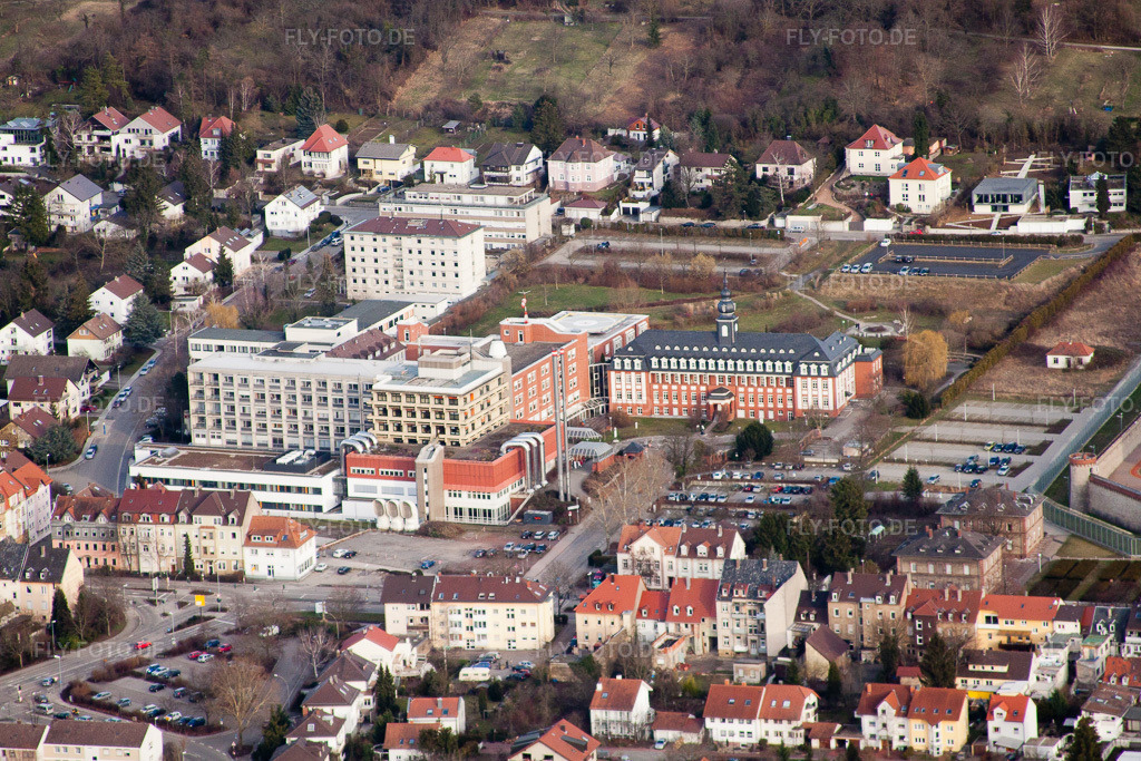 Luftbild: Bruchsal, Fürst Stirum Klinik in Bruchsal im Bundesland Baden-Württemberg in Deutschland. Foto: IMG_24668.jpg vom 27.02.2010 durch Werner Riehm/FLY-FOTO.de