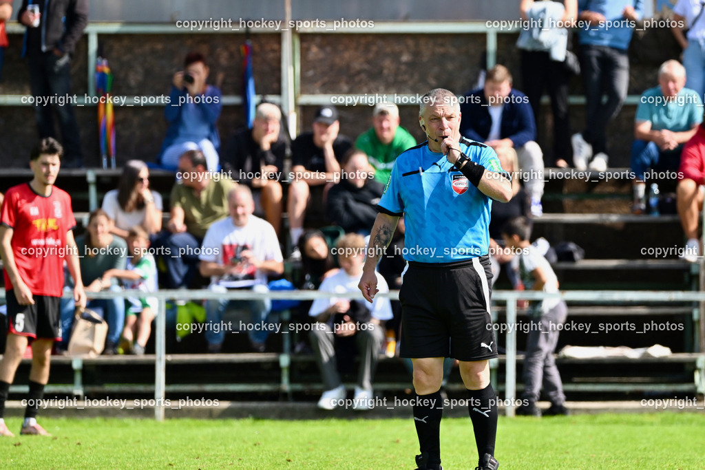 SV Falle Maria Gail vs. SV Feldkirchen | Heinz Dorfer Referee, SV Falle Maria Gail vs. SV Feldkirchen, SV Falle Maria Gail vs. SV Feldkirchen am 14.09.2025 in Villach (Sportplatz Maria gail), Austria, (Photo by Bernd Stefan)