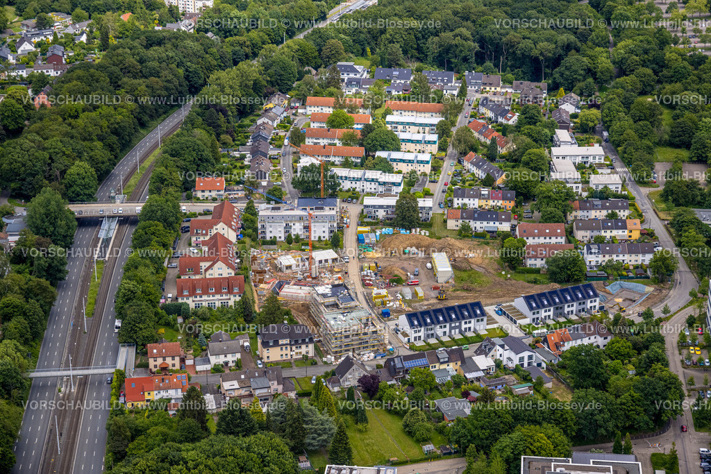 Bochum220604911 | Luftbild, Baustelle und Neubau Sonnenquartier Lennershof, Lennershofstraße Ecke Zum Schebbruch, Querenburg, Bochum, Ruhrgebiet, Nordrhein-Westfalen, Deutschland