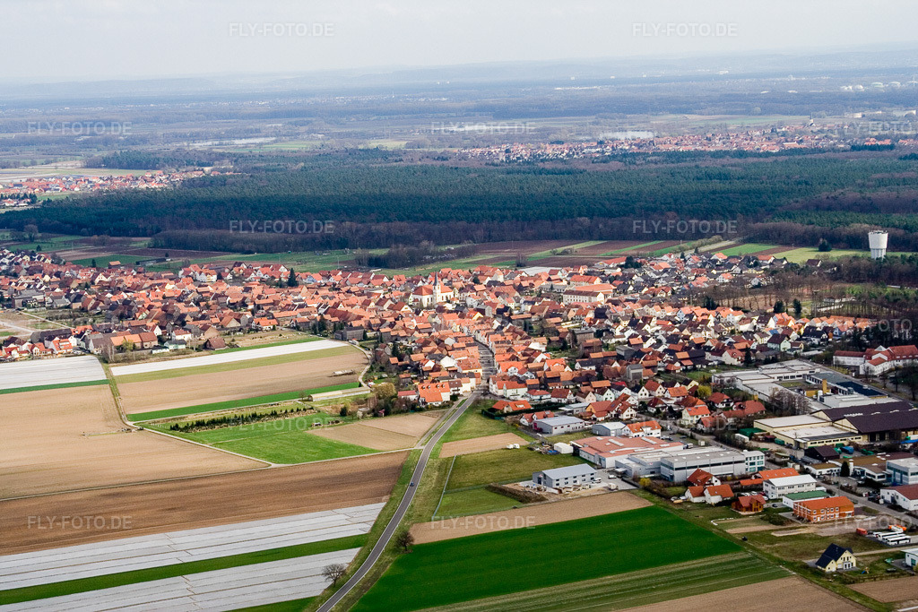 Luftbild: Hatzenbühl von Nordwesten in Hatzenbühl im Bundesland Rheinland-Pfalz in Deutschland. Foto: IMG_9796.jpg vom 15.03.2008 durch Werner Riehm/FLY-FOTO.de
