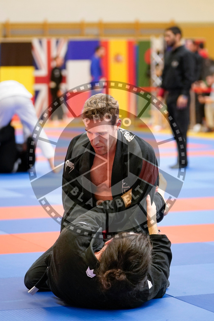 20240203PBB07535 | Fighters compete during the Brazilian Jiu-Jitsu Championship of the AJP Tour in Maintal by Frankfurt am Main, Germany, on February 2, 2024.