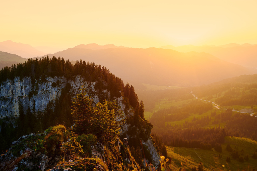 CS-200731-0215-1 | Blick auf den Schafkopf im Sonnenuntergang