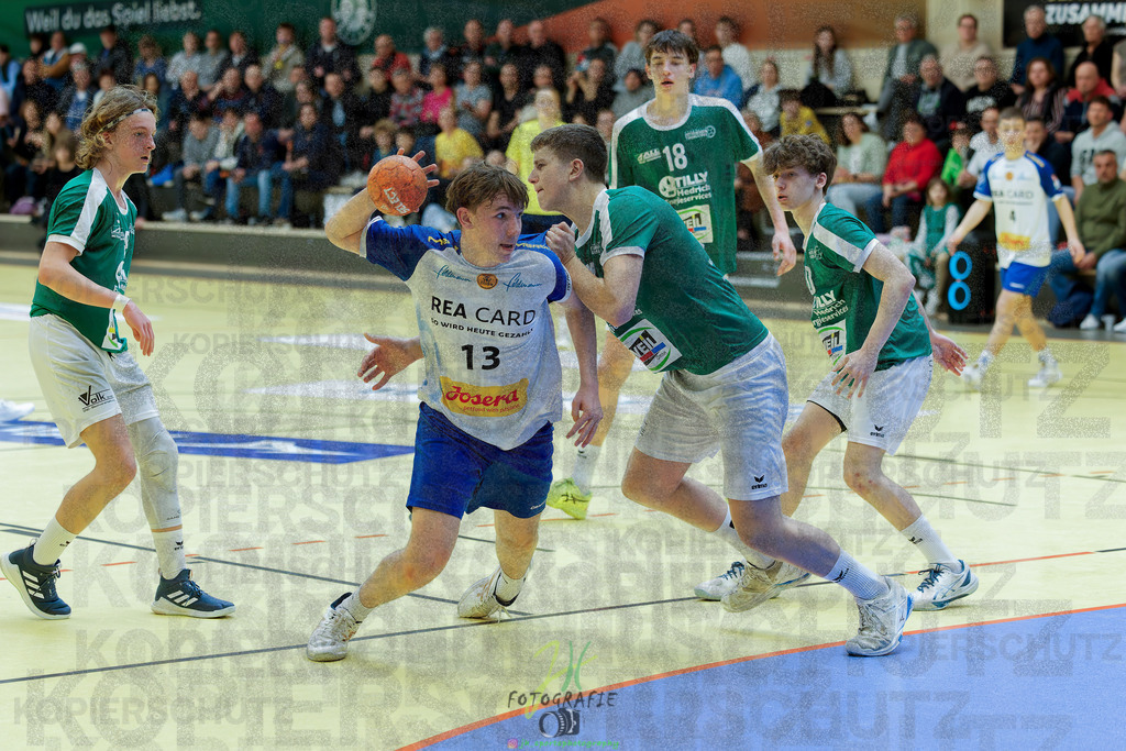 mJC-Regionalliga, Halbfinale Hessenmeisterschaft; HSG Dutenhofen/Münchholzhausen - TSV Pfungstadt | mJC-Regionalliga, Halbfinale Hessenmeisterschaft; HSG Dutenhofen/Münchholzhausen - TSV Pfungstadt am 15.03.2025 in Münchholzhausen (Sporthalle Münchholzhausen)Photo © 2025 - Jörg Heinrich - Realisiert mit Pictrs.com