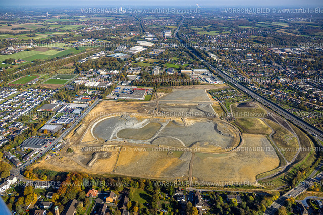 Recklinghausen241017071SER | Luftbild der ehemaligen Trabrennbahn Recklinghausen, an der Autobahn A2, mit nördlicher Tangente der Blitzkuhlenstraße, König-Ludwig, Recklinghausen, Ruhrgebiet, Nordrhein-Westfalen, Deutschland
