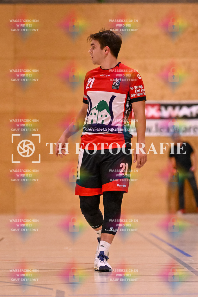 GER, SG Maulburg/Steinen - SG Allensbach/Dettingen, Handball, Landesliga Suedbaden, 2. Spieltag, Saison 2024/2025, 28.09.2024 | Finn Nasdala (SG Maulburg/Steinen, #21)GER, SG Maulburg/Steinen - SG Allensbach/Dettingen, Handball, Landesliga Suedbaden, 2. Spieltag, Saison 2024/2025, 28.09.2024Foto: TH Fotografie/Thomas Hess