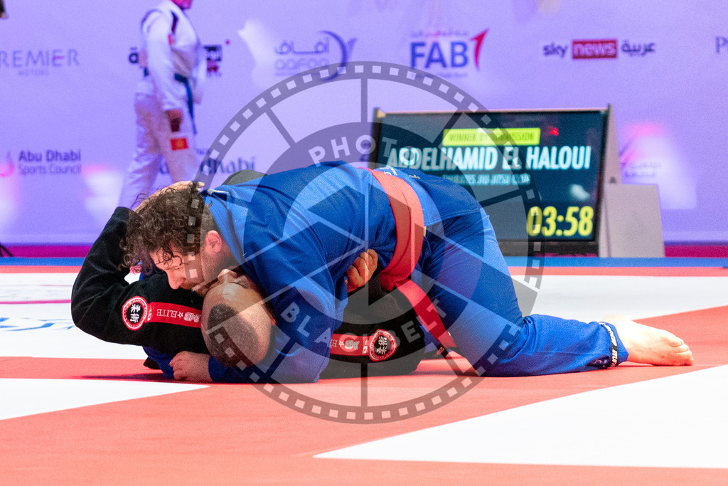 20231106PBB1933 | Fighters compete during the AJP World Master Championship in the Mubadala Arena in Abu Dhabi, Arab United Emirates, on November 6, 2023.