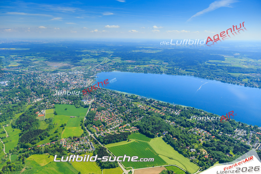 Luftbild von Neusoecking Starnberg - Luftaufnahme wurde 2015 von https://frankenair.de mittels Flugzeug (keine Drohne) erstellt - die Geschenkidee
