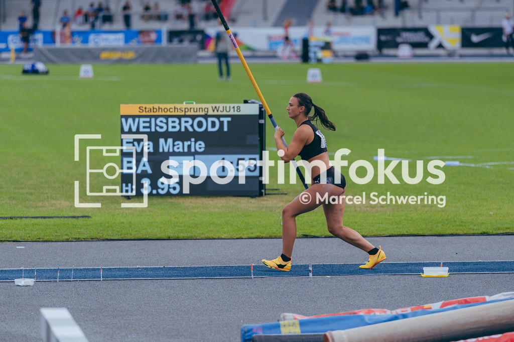 DM U23 U18 Bochum 2026 | Eva Marie Weisbrodt bei den Deutschen Meisterschaften der U18 &amp; U23 2026 im Lohrheidestadion in Bochum-Wattenscheid. - Realisiert mit Pictrs.com
