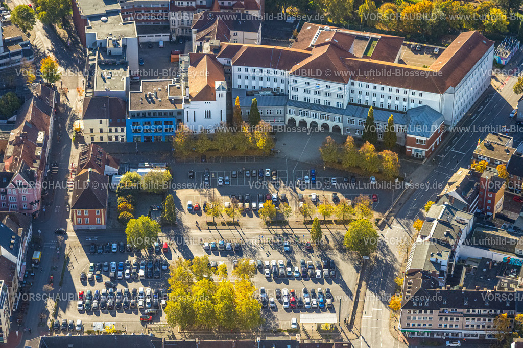 Hamm251001353 | Luftbild, Johanniter-Kliniken Hamm Standort Nassauerstraße und Parkplätze,Mitte, Hamm, Ruhrgebiet, Nordrhein-Westfalen, Deutschland