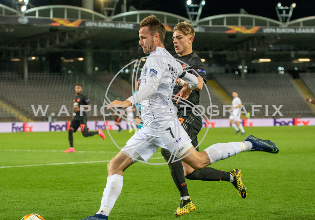 LASK Linz vs Manchester United | Linz, AUSTRIA 12.03.20 - SOCCER-EURO LEAGUE, LASK Linz vs Manchester United  Image shows: René Renner (LASK)
Photo: Sportmediapics.com/ Andreas Willdoner