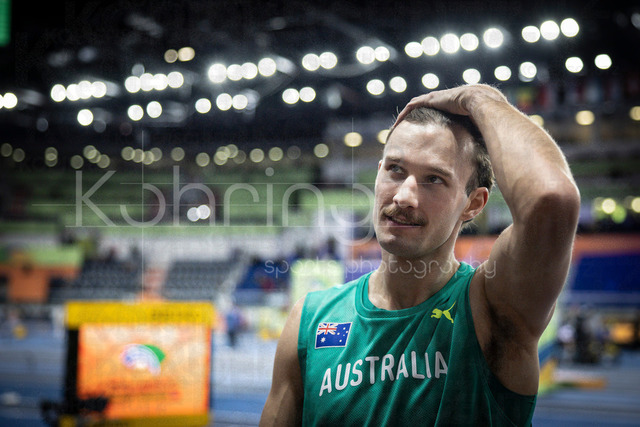World Athletics Indoor Championships Kujawy Pomorze 26, 21.03.2026 | TORUN, POLAND - MARCH 21:  Kurtis MARSCHALL (AUS) before the men's pole vault during the World Athletics Indoor Championships Kujawy Pomorze 26 on day 2 / session 2 at Kujawsko-Pomorska Arena Torun on March 21, 2026 in Torun, Poland. 