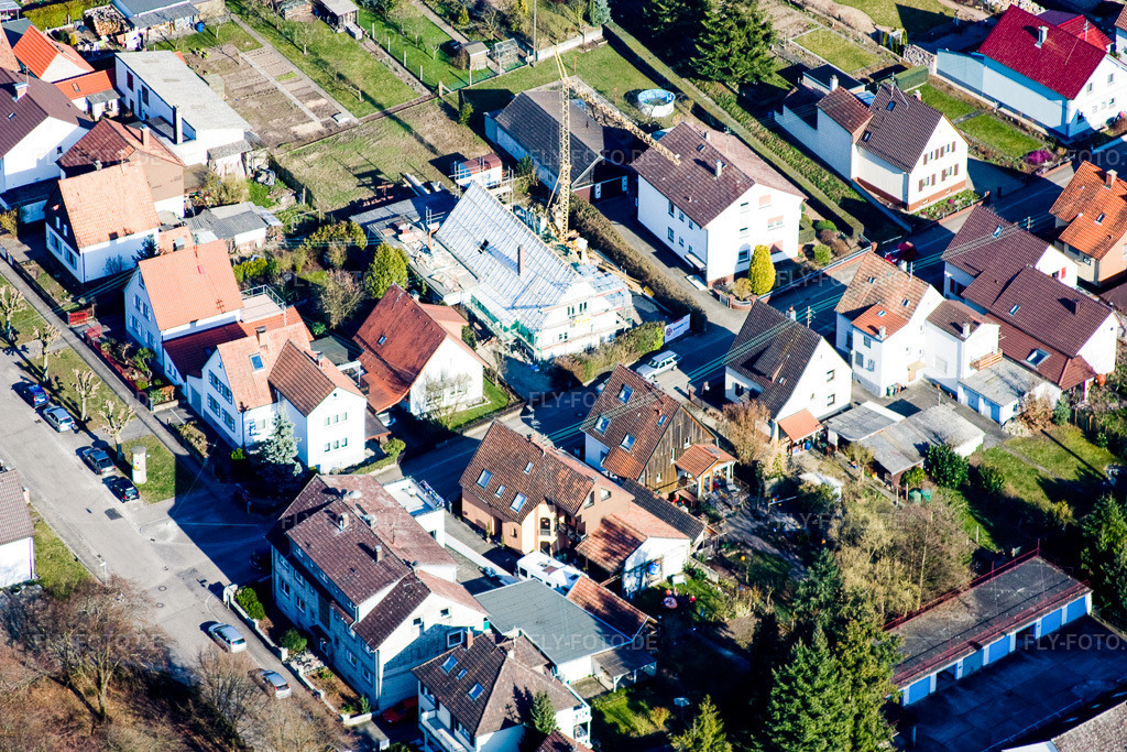 Luftbild: Waldstr in Kandel im Bundesland Rheinland-Pfalz in Deutschland. Foto: IMG_17392.jpg vom 21.03.2009 durch Werner Riehm/FLY-FOTO.de
