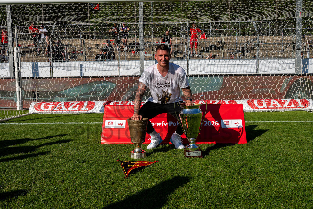 Stuttgarter Kickers vs. SG Sonnenhof Großaspach, Fussball, WFV-Pokal, Finale, 23.05.2026 | Pascal Reinhardt (Trainer SG Sonnenhof Großaspach),Stuttgarter Kickers vs. SG Sonnenhof Großaspach, Fussball, WFV-Pokal, Finale, 23.05.2026