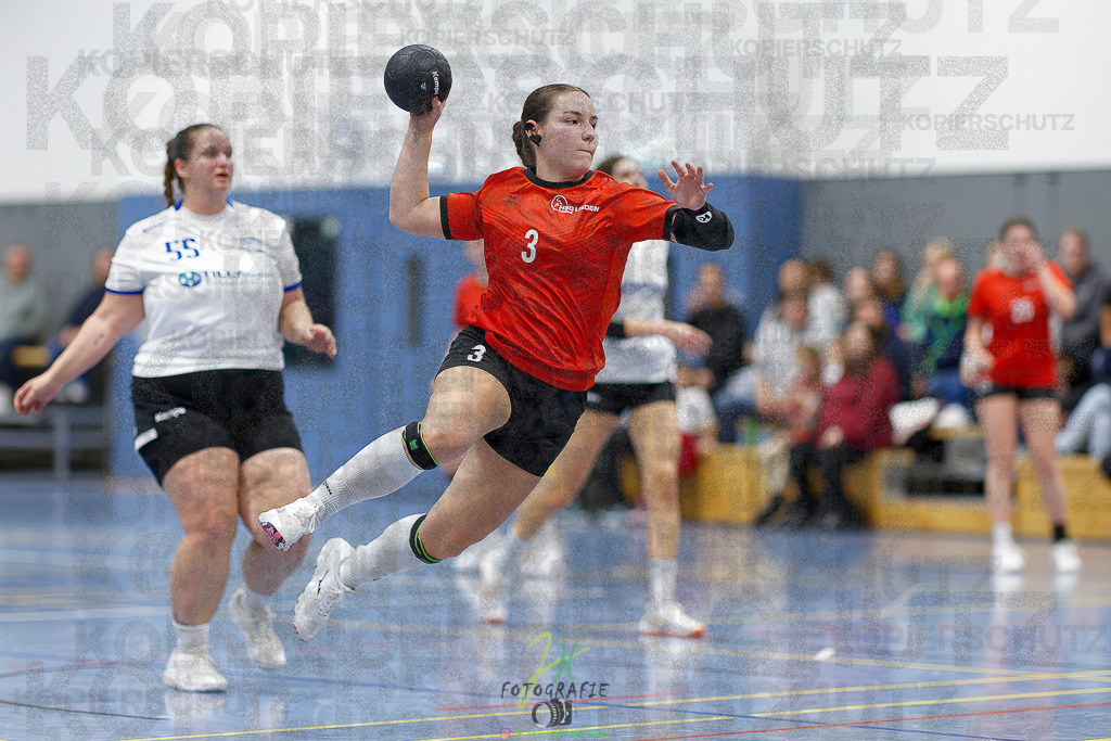 Frauen 2. Bezirksklasse; SG Rechtenbach - HSG Linden II | Frauen 2. Bezirksklasse; SG Rechtenbach - HSG Linden II am 16.11.2025 in Rechtenbach (Sporthalle Rechtenbach)Photo © 2025 - Jörg Heinrich - Realisiert mit Pictrs.com