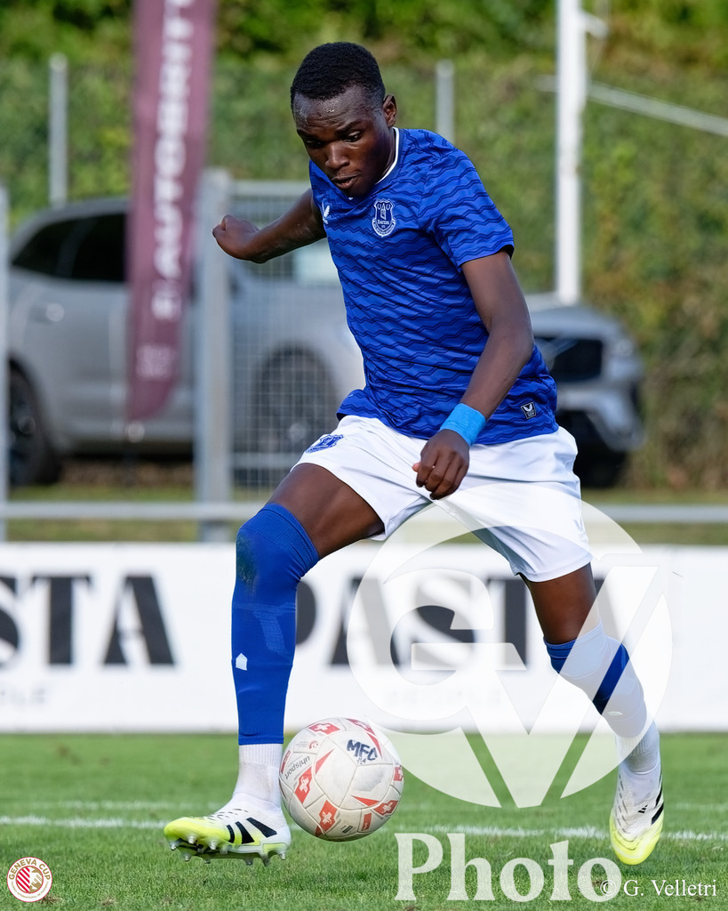 GenevaCup Group Phase - FC Meyrin v Everton FC | during the GenevaCup Group Phase match between FC Meyrin and Everton FC at Stade des Arberes in Meyrin, Switzerland