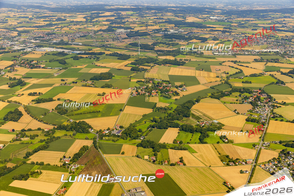 Groß Aschen Melle Bild- Das Luftbild wurde 2025 vom UL-Flugzeug heraus erstellt ( keine Drohne bzw. Drohnenaufnahme ) - Hochauflösende Luftaufnahme -Nicht vergleichbar mit Google Maps oder Satelittenbilder- Die Geschenkidee !Mit Lizenz und Bildrechte bestellbar - CC