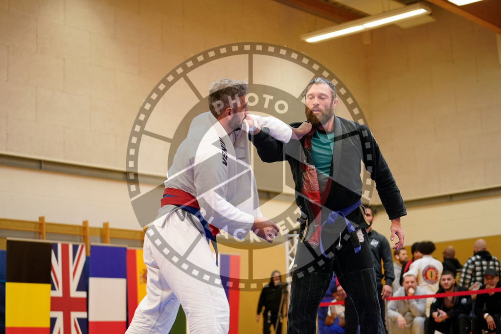 20240203PBB06330 | Fighters compete during the Brazilian Jiu-Jitsu Championship of the AJP Tour in Maintal by Frankfurt am Main, Germany, on February 2, 2024.