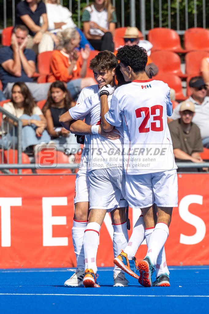 SFE_20230716_0089 | EuroHockey EM U18 Boys 3th 4th Netherlands vs Spain am 16.07.2023 in Krefeld (Gerd-Wellen-Hockeyanlage), Photo: Stephan Fehrmann 2023 (Sports-Gallery)