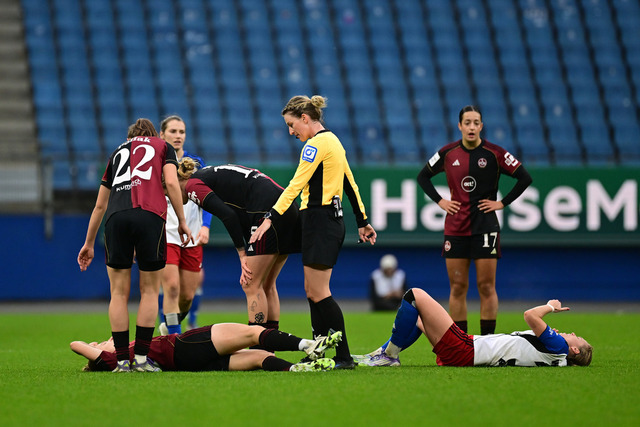 Fußball I Frauen I Saison 2025-2026 I Bundesliga I 10. Spieltag I Hamburger SV - 1. FC Nürnberg I 45130 | Der Sportfotograf. - Realisiert mit Pictrs.com