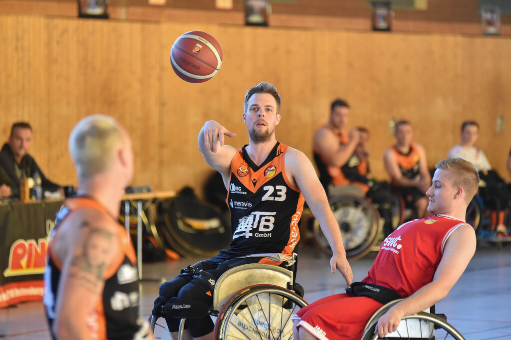 2024-10-26-0642 | RSKV Tuebingen vs. Hannover United 2, Rollstuhlbasketball, 2. Bundesliga Sued, 3. Spieltag, Saison 2024/2025, 26.10.2024, Foto: Ralph Kunze - Realisiert mit Pictrs.com