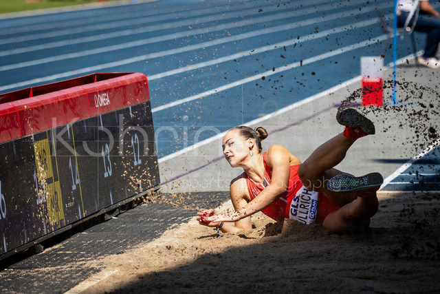 Deutsche Leichtathletik-Meisterschaften; Bochum-Wattenscheid, 25.07.2026 | Sophie Ullrich (TSV&nbsp;Bayer&nbsp;04&nbsp;Leverkusen) beim Dreisprung; Deutsche Leichtathletik-Meisterschaften am 25.07.2026 im Lorheide-Stadion, Bochum-Wattenscheid (Nordrhein-Westfalen).