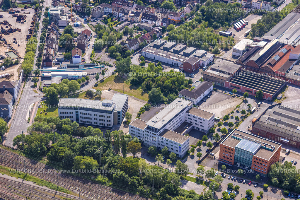 Hamm220504725 | Luftbild, Gewerbegebiet August-Thyssen-Straße, Unionstraße, ComTS West GmbH, Mitte, Hamm, Ruhrgebiet, Nordrhein-Westfalen, Deutschland