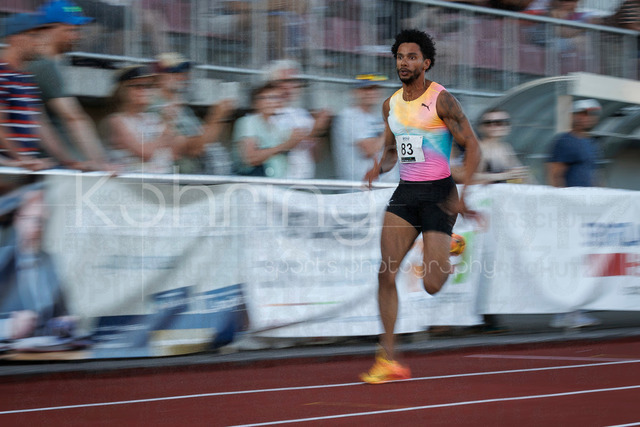 PUMA Fast Arms, Fast Legs; Wetzlar, 10.07.2026 | WETZLAR, GERMANY - JULY 10, 2026 :  Joshua Hartmann (ASV Köln e. V.) competing in the 200m during the athletics meeting PUMA Fast Arms, Fast Legs at Stadion Wetzlar on July 10, 2026 in Wetzlar, Germany.