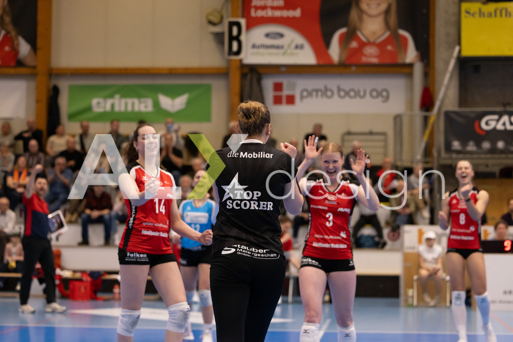 Volleyball I Frauen I Saison 2025-2026 I Volleyball NLA | Women I 1/2 Finals I  VC Kanti Schaffhausen - Sm'Aesch Pfeffingen I 07.03.2026 | 9 Jordan Lockwood (USA) (VC Kanti Schaffhausen) – Diagonal - Realisiert mit Pictrs.com