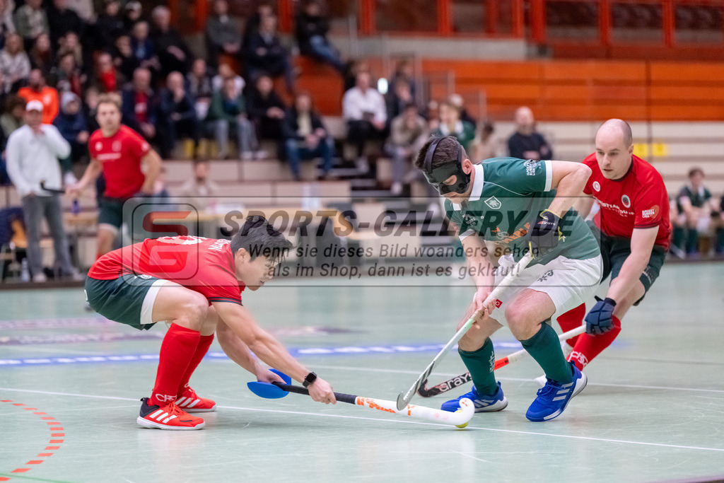 HK_20250110_101208 | 1. Bundesliga Halle Herren Crefelder HTC - Uhlenhorst Mülheim am 10.1.2025 Glockenspitz Halle Krefeld, Krefeld ,