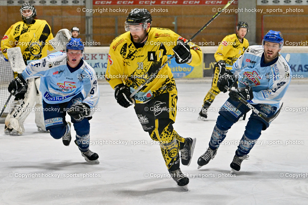 EC Spittal Hornets vs. ESC Steindorf 7.12.2022 | #6 Ropatsch Patrick, #38 Zorec Marco, #19 Friedrich Lukas