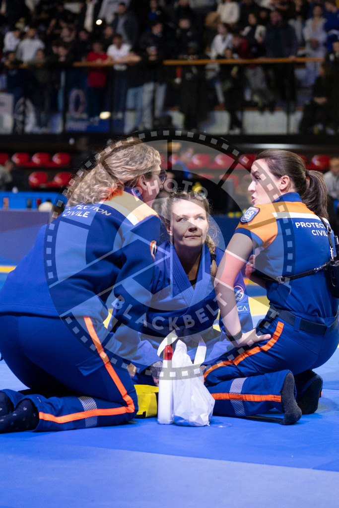 20240119PBB1170 | Fighters compete during the IBJJF European Championship in Paris, France, on January 19, 2024.