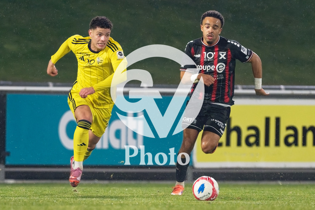 dieci Challenge League - FC Stade Nyonnais v Neuchatel Xamax FCS |  during the dieci Challenge League match between FC Stade Nyonnais and Neuchatel Xamax FCS at Centre sportif de Colovray in Nyon, Switzerland