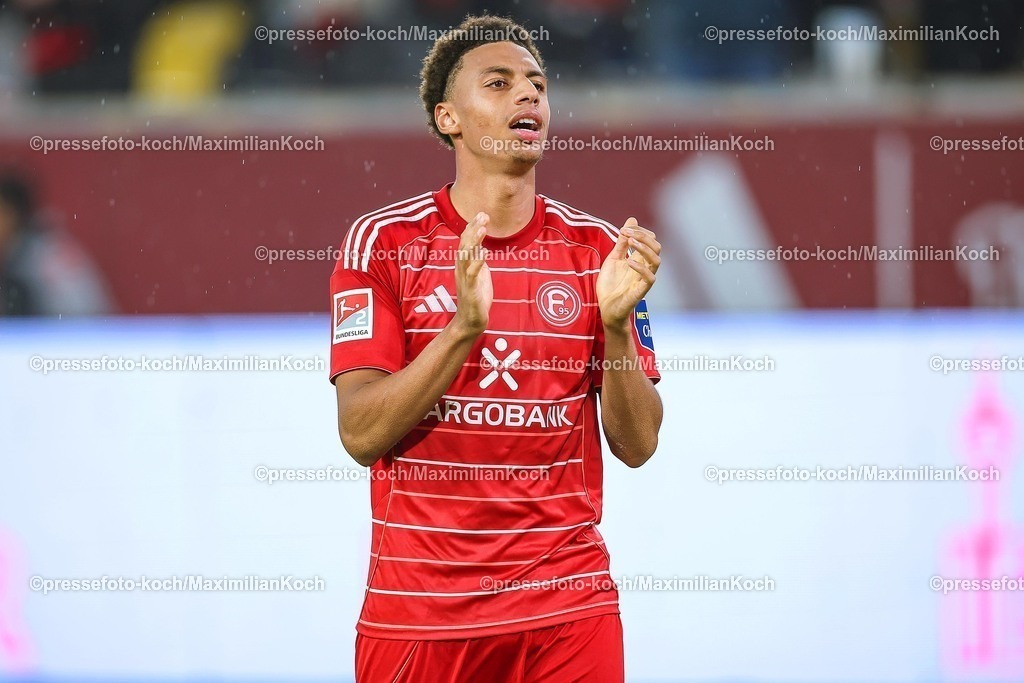 F9527022601155 | 27.02.2026, Fußball, Fortuna Düsseldorf - VfL Bochum, 2. Fußball Bundesliga, Merkur Spiel-Arena, Saison 2025 2026: Klaus Sima Suso&nbsp;(Fortuna Düsseldorf #46)  DFB regulations prohibit any use of photographs as image sequences and or quasi-video.